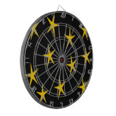 GELBE STERNE DARTSCHEIBE (Vorderseite Links)