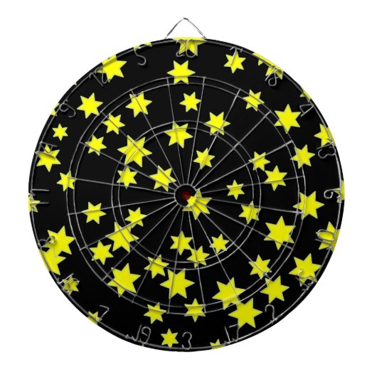 Gelbe Sterne Dartscheibe (vorne)