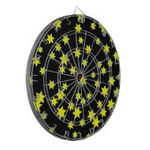 Gelbe Sterne Dartscheibe (Vorderseite Links)