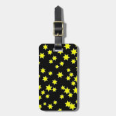 Gelbe Sterne Gepäckanhänger (Vorderseite vertikal)
