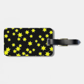Gelbe Sterne Gepäckanhänger (Rückseite horizontal)