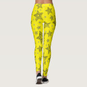 Gelbe Sterne-Leggings Leggings (Rückseite)
