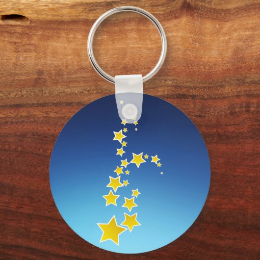 Gelbe Sterne Schlüsselanhänger (Vorderseite)