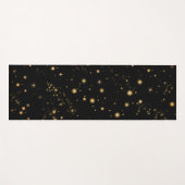 Gelbe Sterne Schwarzer Night Sky Yogamatte (Vorderseite (Horizontal))