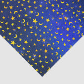 Gelbe Sterne und blaue Galaxie Seidenpapier (Ausschnitt)