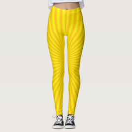 Gelbe Sternexplosion Leggings
