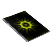 Gelbe Sternexplosion Notizblock (Rechte Seite)
