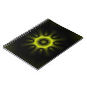 Gelbe Sternexplosion Notizblock (Linke Seite)