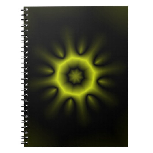Gelbe Sternexplosion Notizblock (Vorderseite)