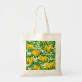 Gelbe Sternfrucht Botanisches Muster Tragetasche (Vorne)