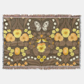 Gelbe Stiefmütterchen, Vögel und Schmetterlinge Decke (Vorderseite)