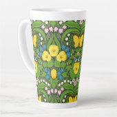 Gelbe Stiefmütterchen, Vögel und Schmetterlinge Milchtasse (Linke Ecke)