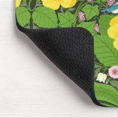 Gelbe Stiefmütterchen, Vögel und Schmetterlinge Mousepad (Ecke)