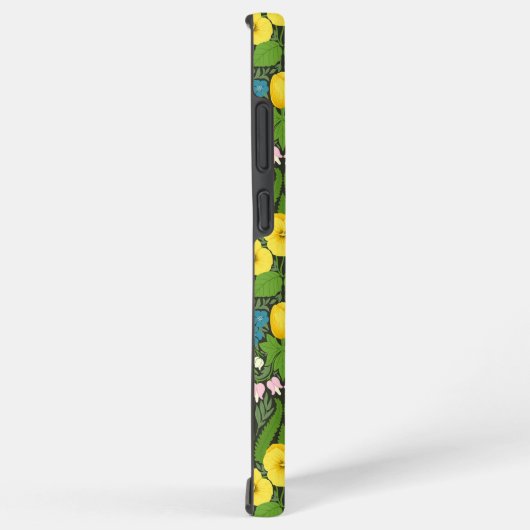 Gelbe Stiefmütterchen, Vögel und Schmetterlinge Samsung Galaxy Hülle (Rechte Seite)