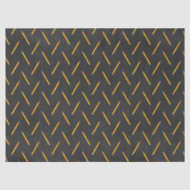 Gelbe Stifte auf Chalkboard-Decoupage Seidenpapier