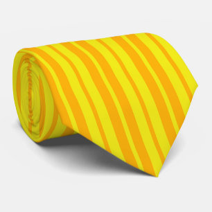 Gelbe stilvolle Streifenmuster-Design Krawatte