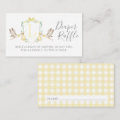 Gelbe Storchentreibkarte Begleitkarte (Vorne/Hinten)