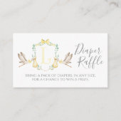 Gelbe Storchentreibkarte Begleitkarte (Vorderseite)