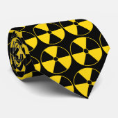 Gelbe Strahlungs-Symbol-Krawatte Krawatte (Gerollt)