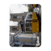 Gelbe Straßenbahn auf der Kathedrale von Lissabon Magnet (Vertikal)