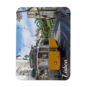 Gelbe Straßenbahn in Lissabon, Portugal Magnet (Vertikal)