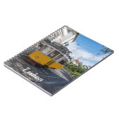 Gelbe Straßenbahn in Lissabon, Portugal Notizblock (Linke Seite)