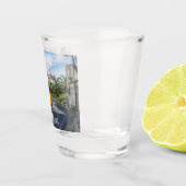 Gelbe Straßenbahn in Lissabon, Portugal Schnapsglas (Rechts)