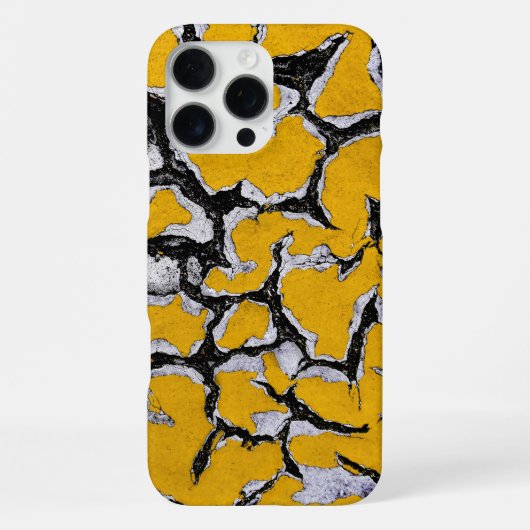 Gelbe Straßenfarbe iPhone Hülle (Rückseite)