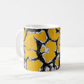 Gelbe Straßenfarbe Kaffeetasse (Vorderseite Links)