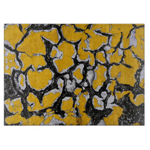 Gelbe Straßenfarbe Schneidebrett