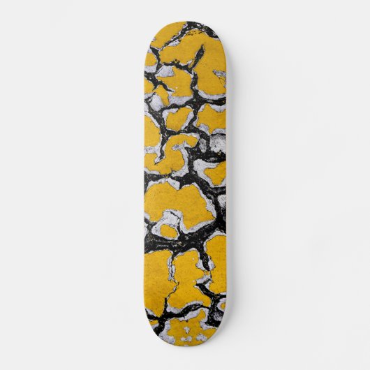 Gelbe Straßenfarbe Skateboard (Vorderseite)