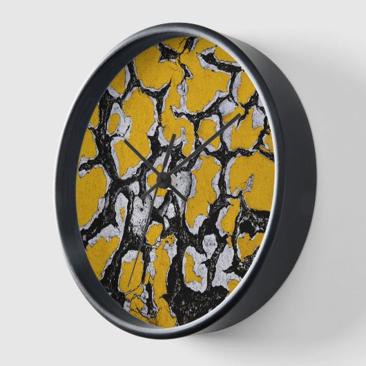 Gelbe Straßenfarbe Uhr (Winkel)