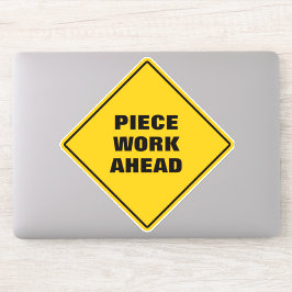 Gelbe Straßenschilder Aufkleber