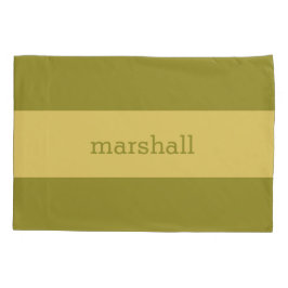 Gelbe Streifen auf jedem farblich angepassten Mono Kissenbezug