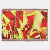 Gelbe Streifen auf rotem, tropftem Bild Decke (Vorderseite)