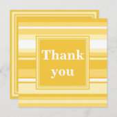 Gelbe Streifen Dankeskarte (Vorne/Hinten)
