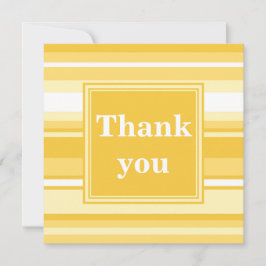Gelbe Streifen Dankeskarte
