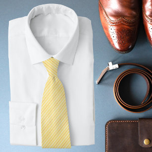 Gelbe Streifen Dot-Muster Chic Moderne, stilvoll Krawatte