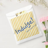 Gelbe Streifen Fette Blaue Indulge Geschenktütchen (Versiegelt)