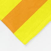 Gelbe Streifen Fleecedecke (Ecke)