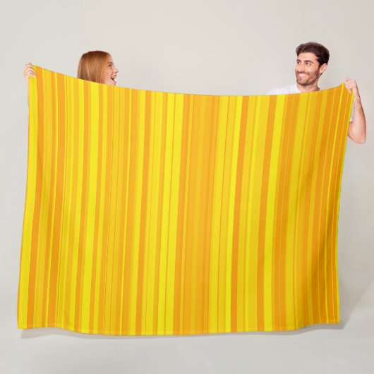 Gelbe Streifen Fleecedecke (Beispiel)