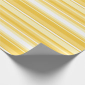 Gelbe Streifen Geschenkpapier (Ecke)