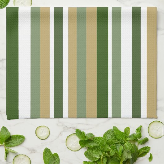 Gelbe Streifen Geschirrtuch (Gefaltet)