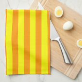 Gelbe Streifen Geschirrtuch (Viertel Falte)