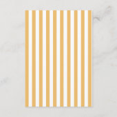 Gelbe Streifen hier kommt die Sonnendusche Begleitkarte (Rückseite)