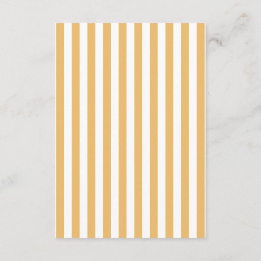 Gelbe Streifen hier kommt die Sonnendusche Begleitkarte (Rückseite)