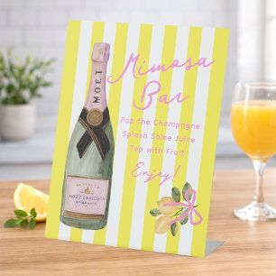 Gelbe Streifen Italienische Zitrone Dusche Mimose  Sockelschild
