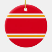 Gelbe Streifen Keramik Ornament (Hinten)