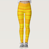Gelbe Streifen Leggings (Vorderseite)