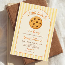 Gelbe Streifen Little Cutie Pie Babyparty